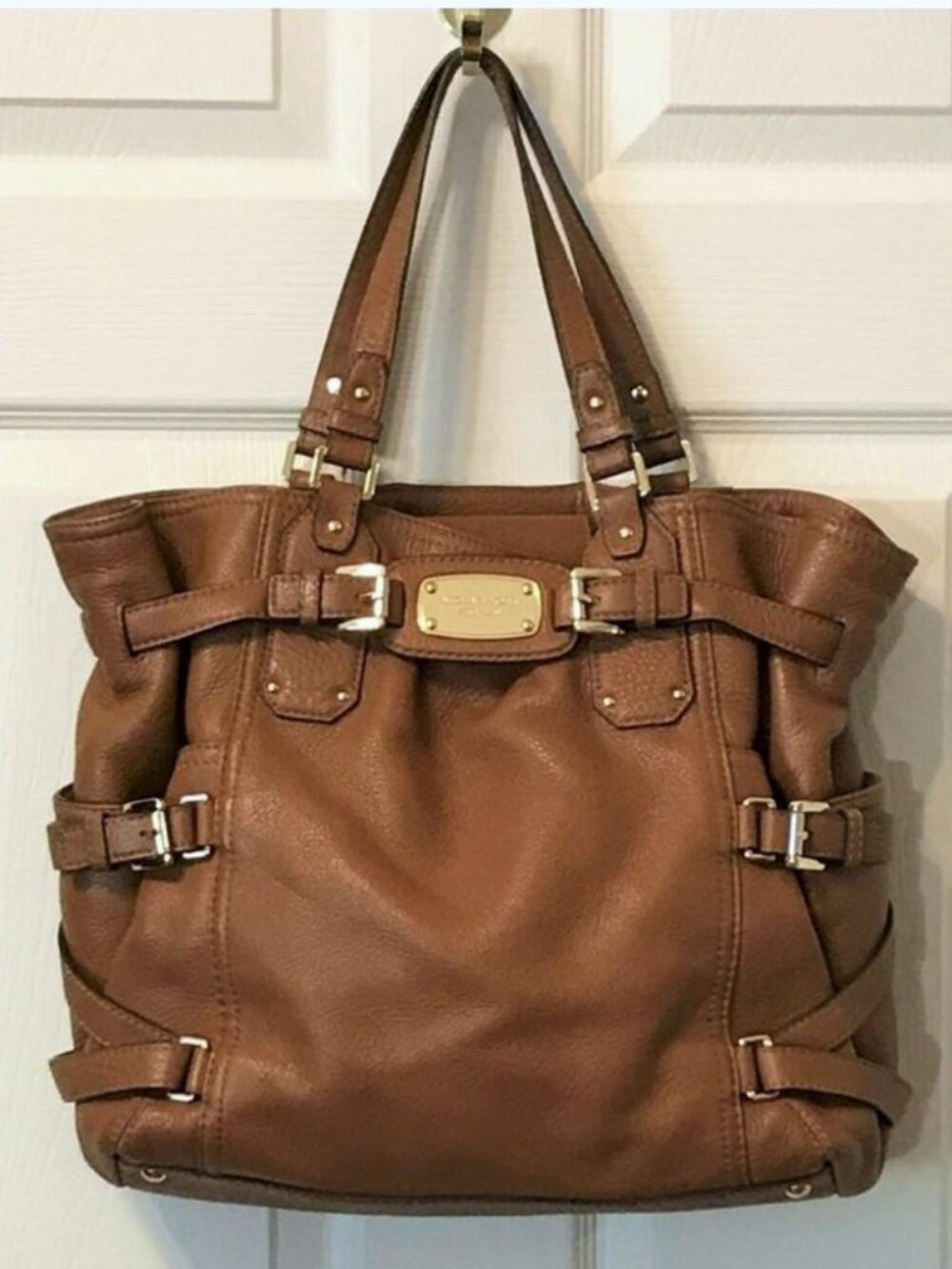 Michael Kors Tote Bag Gansevoort Large British Tan Brown Satchel Handbag